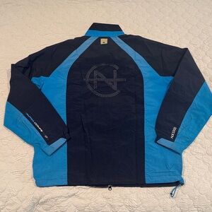Vintage Nautica Competition Logo Zip Front Track Jacket Windbreaker sz L